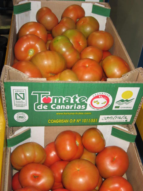 Cajas  de tomate