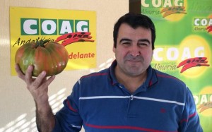 Andres-Gongora-avec-une-tomate - presque 2 kilos-