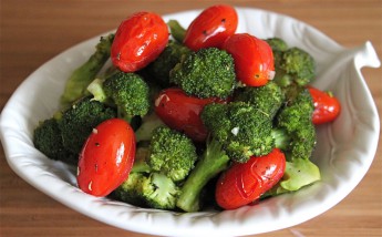 Broccoli and tomatoes.